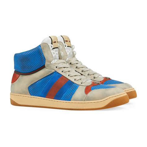 gucci screener blue|gucci screener high top.